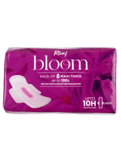 Rivaj Maxi Thick Bloom Sanitary Pads (Large) 18 PCS