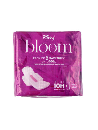 Rivaj Maxi Thick Bloom Sanitary Pads (Extra Large) 8 PCS