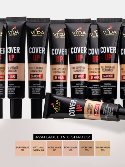 Vida Cover Up  Foundation Tube 30ml – 355 Light Rich Tan