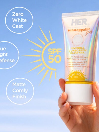 HERBEAUTY-INVISIBLE SUNSCREN GLW GEL MOISTRIZER SPF50 50G