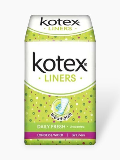 Kotex Fresh Longer & Wider Aloe Vera Panty Liners 32’S