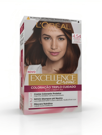 Loreal Excellence Creme – 4.54 Copper Mahogany Hair Color
