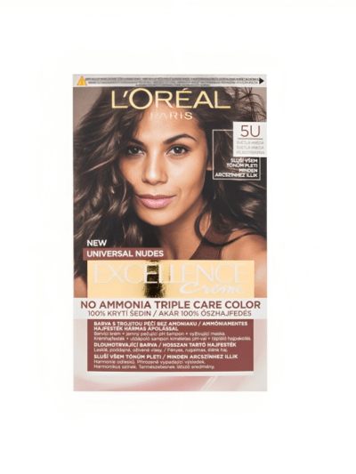 Loreal Excellence Crème Tripple Protection – 5U Light Brown Hair Color 48ml