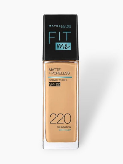Maybelline Fit Me Matte + Poreless Liquid Foundation SPF 22 – 220 Natural Beige 30ml