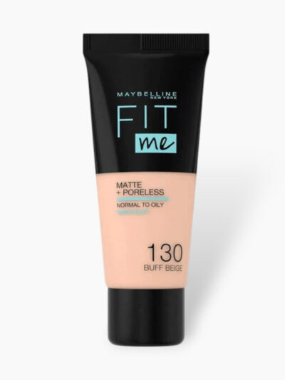 Maybelline Fit Me Matte & Poreless Liquid Tube Foundation 18ml – 130 Buff Beige