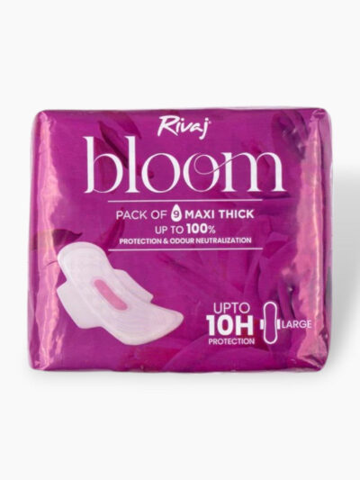Rivaj Maxi Thick Bloom Sanitary Pads (Large) 9 PCS