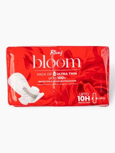 Rivaj Ultra Thin Bloom Sanitary Pads (Large) 16 PCS