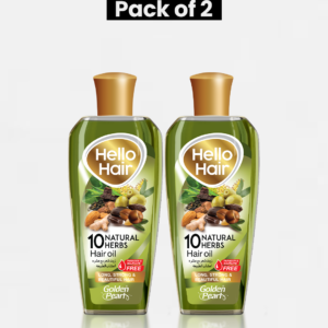 Pack of 2 Hello Hair 10 Natural Herbal Hair Oil