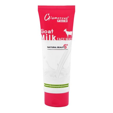 Glamourous Face Natural Beauty 6x Goat Milk Face Wash, For Dry Skin, 100g, GF-1028