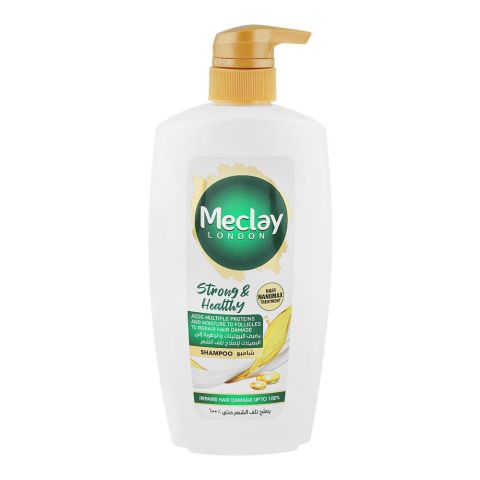 Meclay London Hair Nanomax Treatment Strong & Healthy Shampoo, Sulfate Free, For Damaged Hair, 660ml