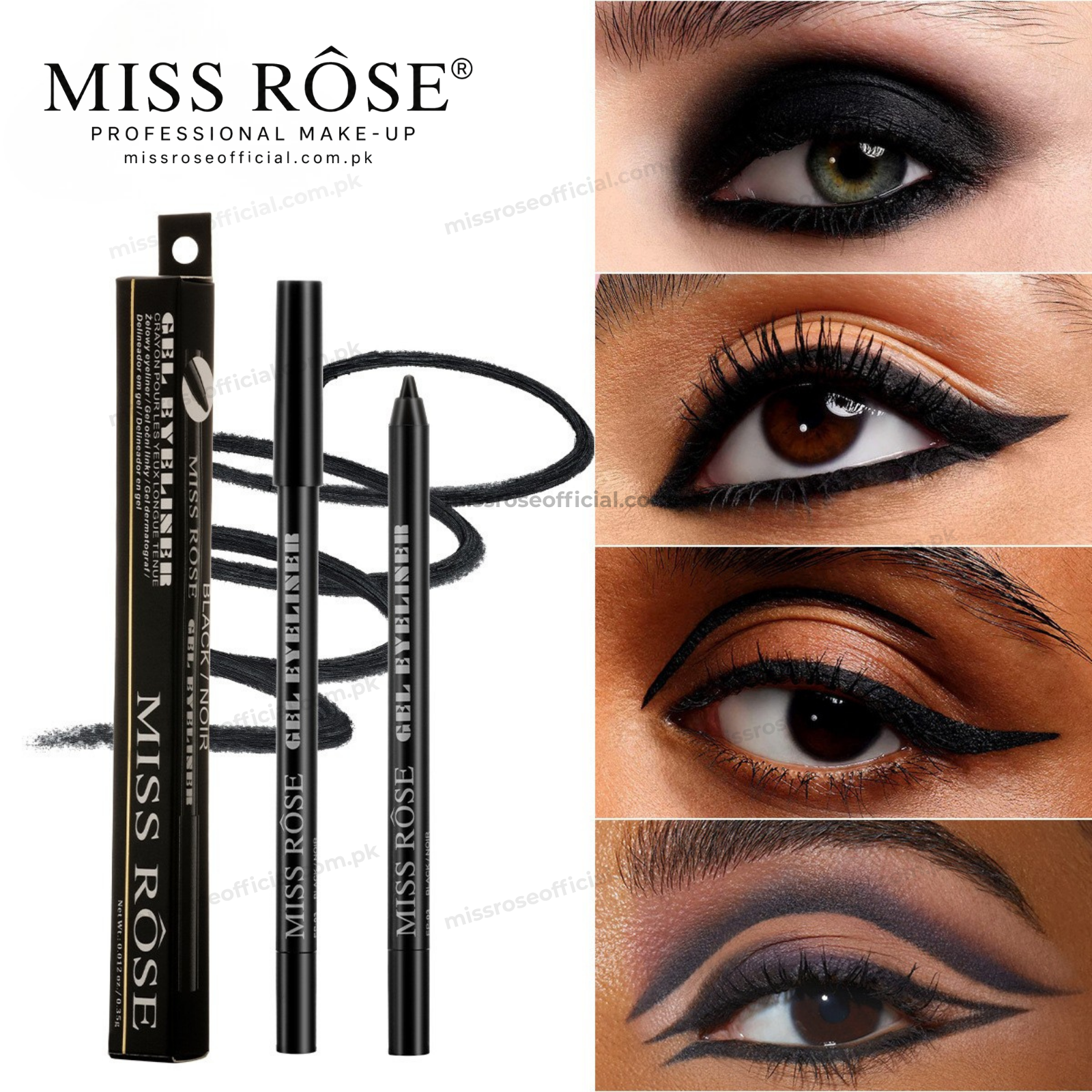 MISS R?SE? Waterproof Gel Eyeliner