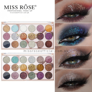 MISS R?SE? 18 Color Glitter Eyeshadow Palette