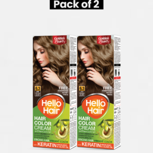 Pack of 2 Hello Hair - Hair Color Light Golden Blond 6.3