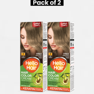 Pack of 2 Hello Hair - Hair Color Ash Blond 7