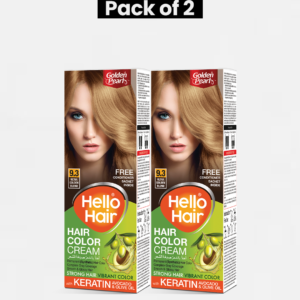 Pack of 2 Hello Hair - Hair Color Ultra Golden Blond 9.3