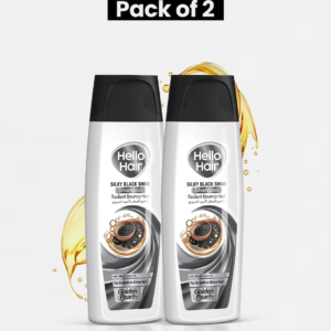 Pack of 2 Hello Hair - Silky Black Shine Shampoo