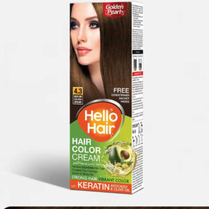 Hello Hair - Hair Color Medium Golden Brown 4.3