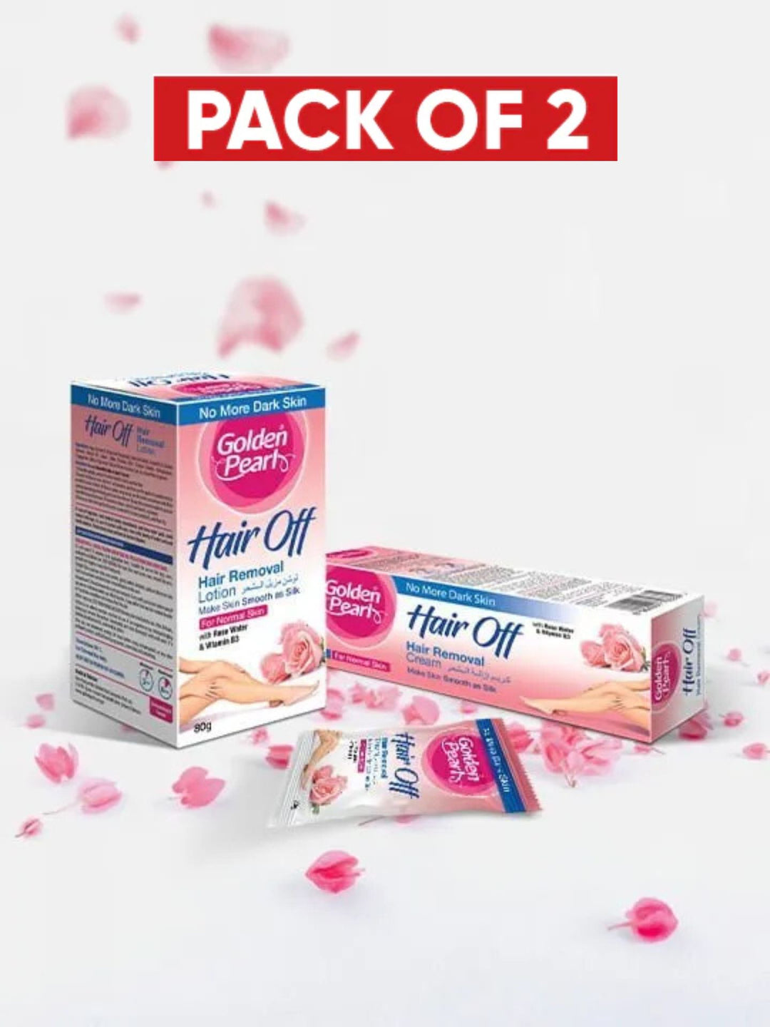 Pack of 2 Hair Removal Cream (Rose)