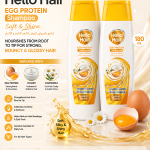 Pack of 2 Hello Hair - Egg Protein Shampoo
