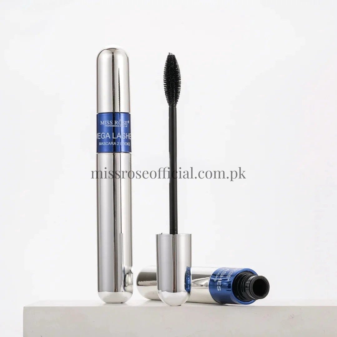 Miss Rose Mega Lashes Mascara 2 Looks (Fantasy Charm feathery Dual-Purpose Mascara